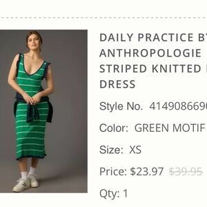 Anthropologie midi dress